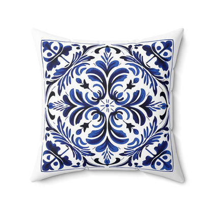 Portuguese Tile Pattern Throw Pillow - Infuse Your Home with Portuguese Culture