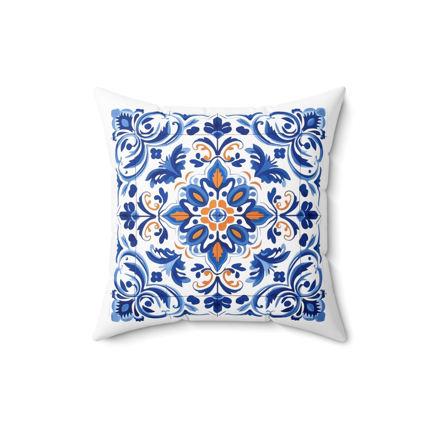 Authentic Portuguese Tile Pattern Pillow - Infuse Your Home with Elegance