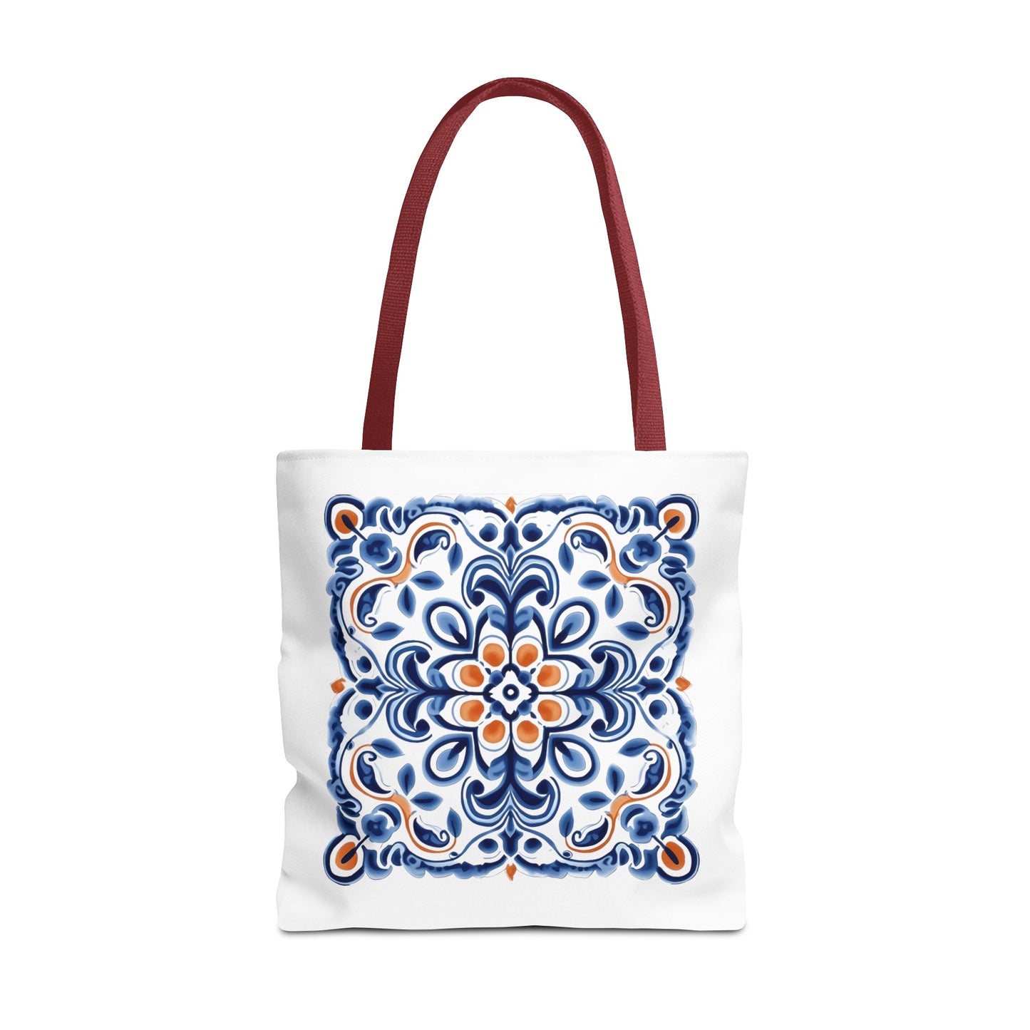 Trendy Tote Bag with Portuguese Tiles Design - Retro, Minimalist & Contemporary Style