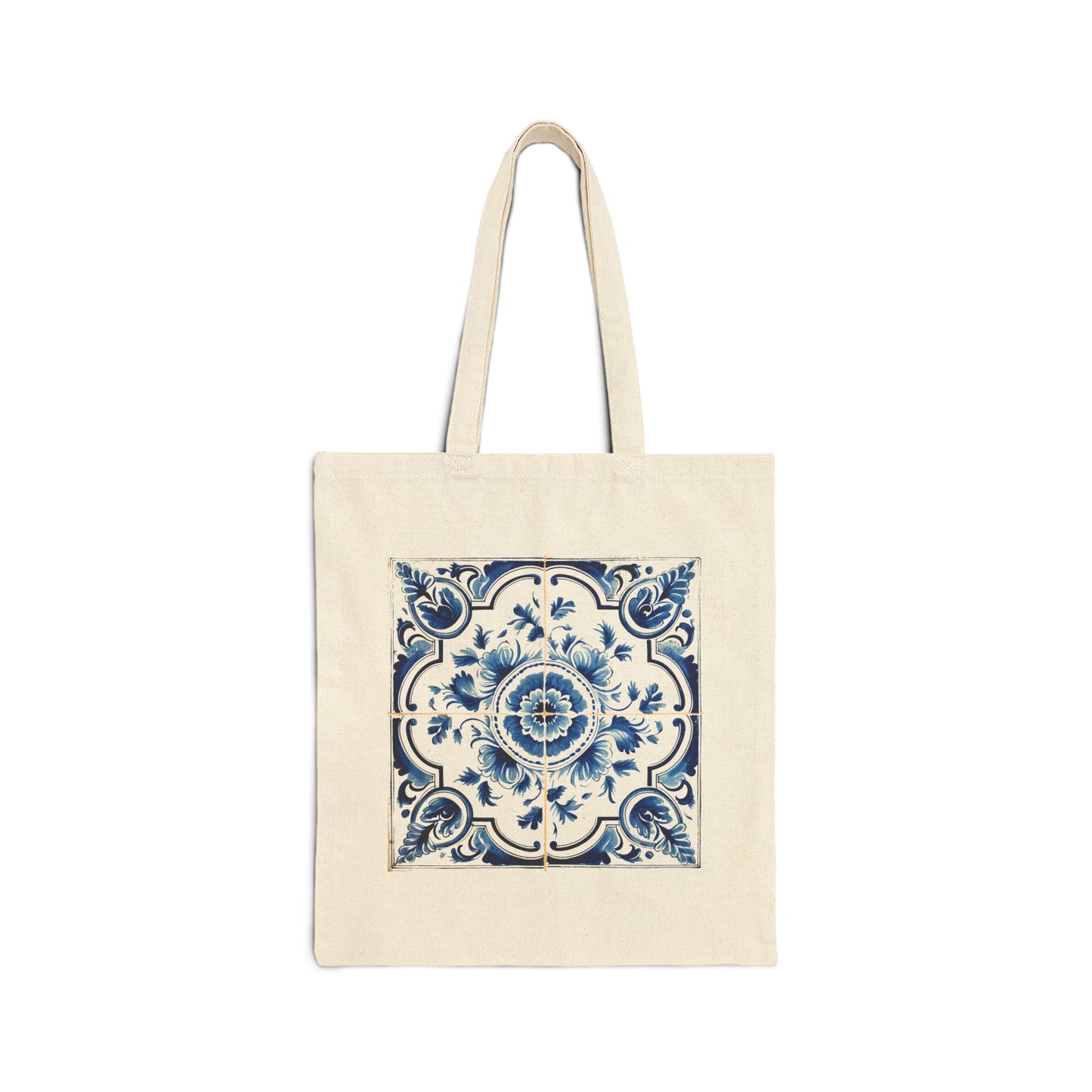 Portugal-Inspired Tote Bag with Portuguese Tiles Design - Retro, Minimalist & Contemporary Style