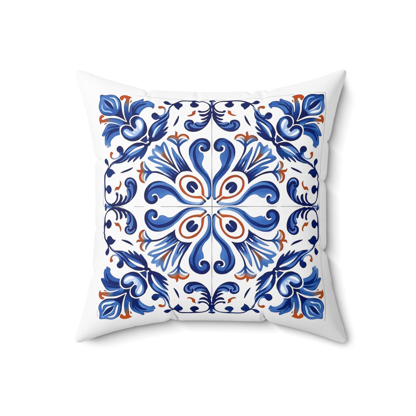 Elegant Portuguese Tile Design Pillow - Bring the Beauty of Portugal Home