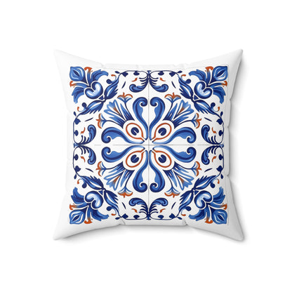 Elegant Portuguese Tile Design Pillow - Bring the Beauty of Portugal Home