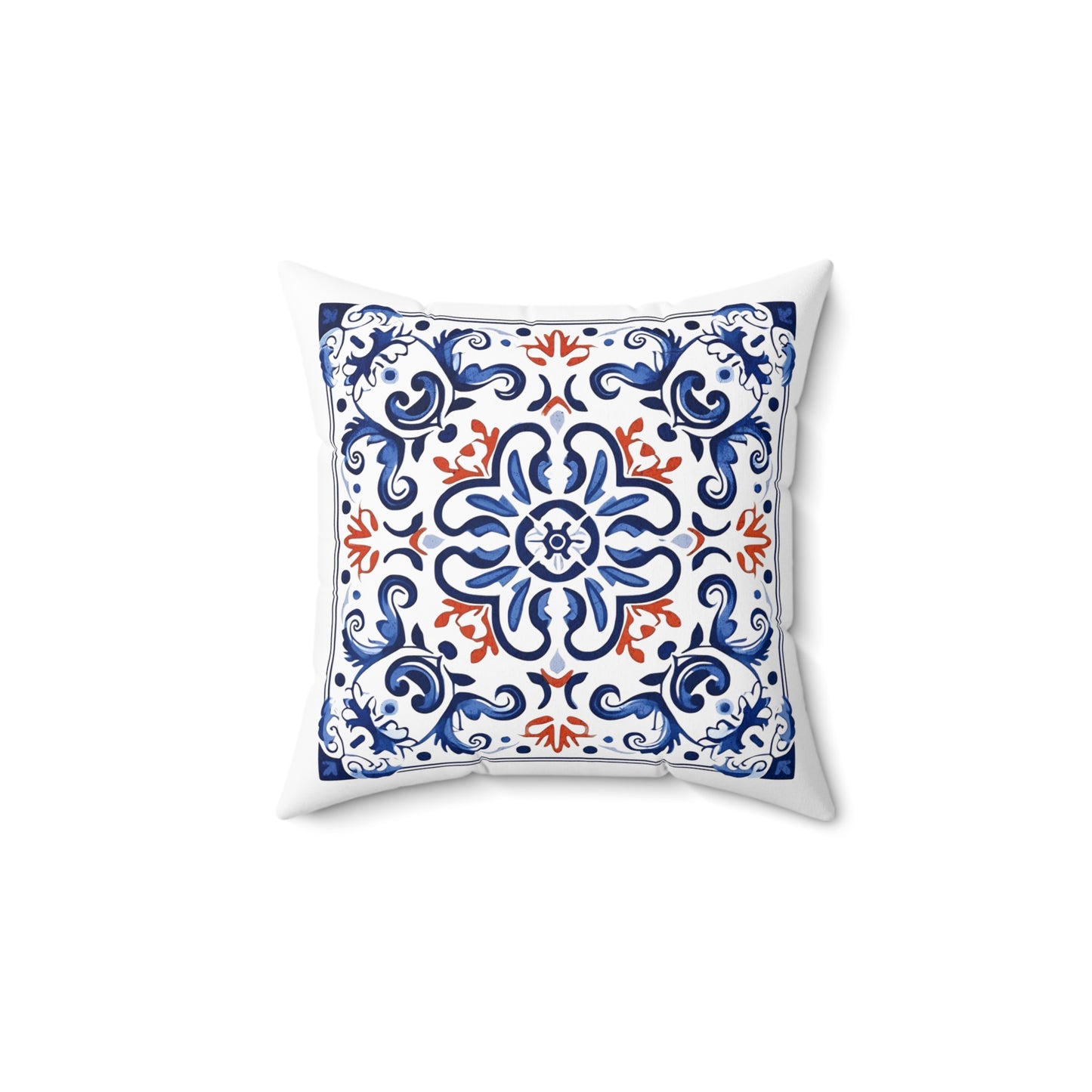 Elegant Tile Pattern Pillow - Portuguese Heritage for Your Home