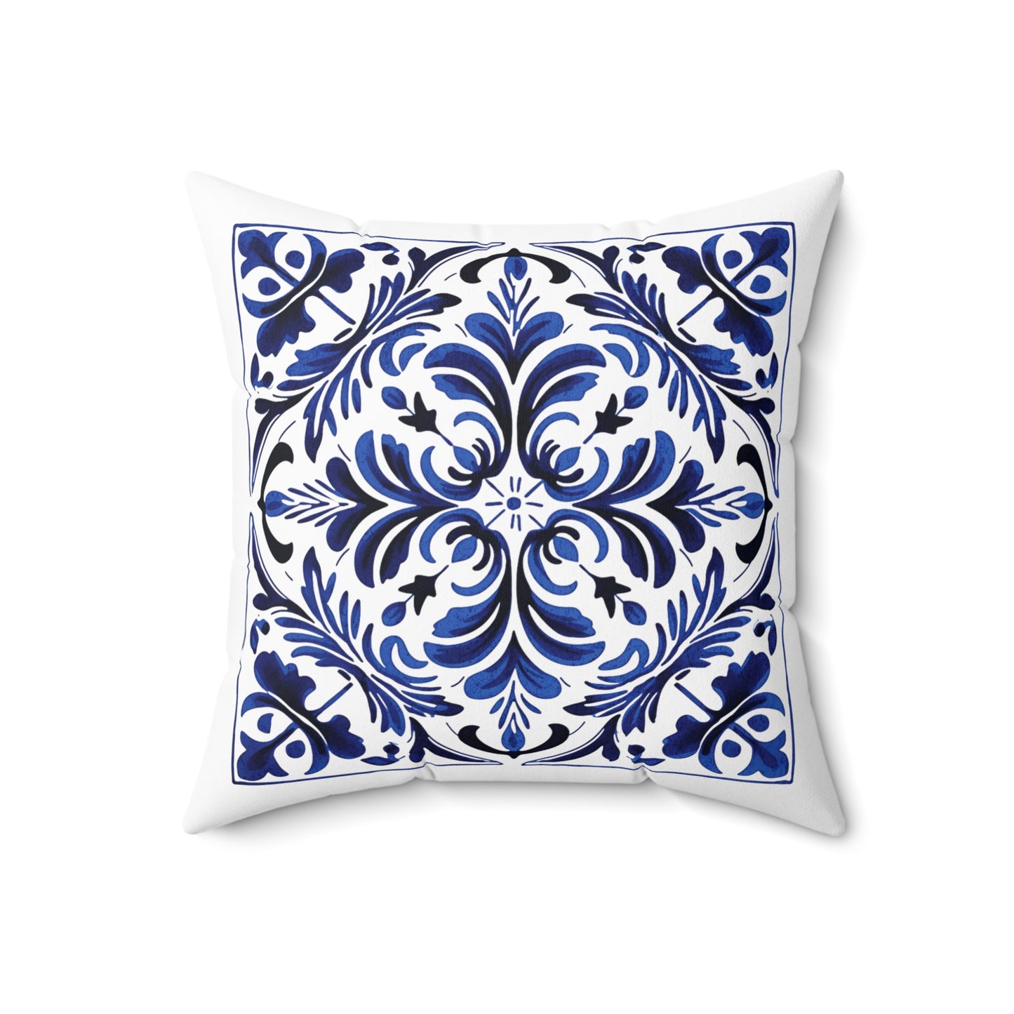 Portuguese Tile Pattern Throw Pillow - Infuse Your Home with Portuguese Culture