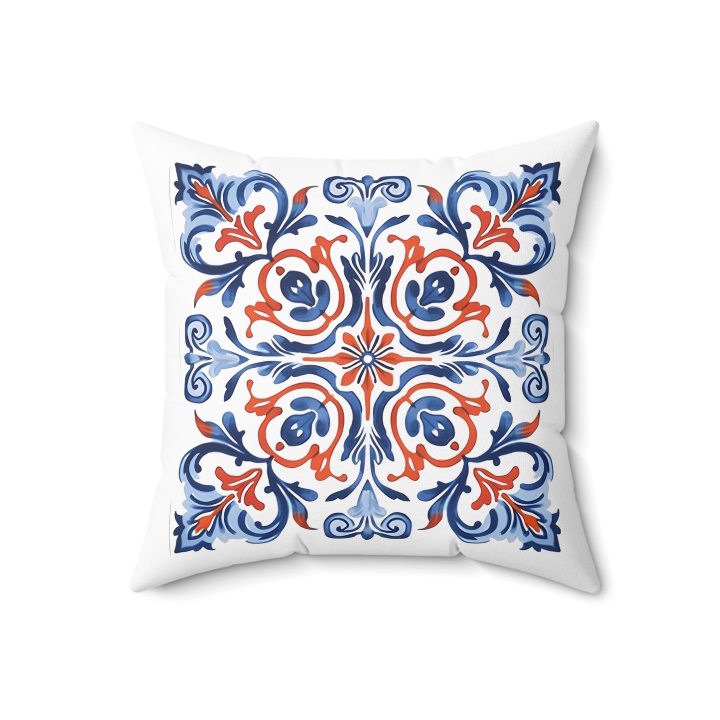 Classic Portuguese Tile Pattern Pillow - Infuse Elegance into Your Home