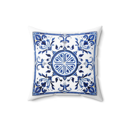 Portuguese Blue Tile Decorative Pillow - Embrace Portuguese Elegance