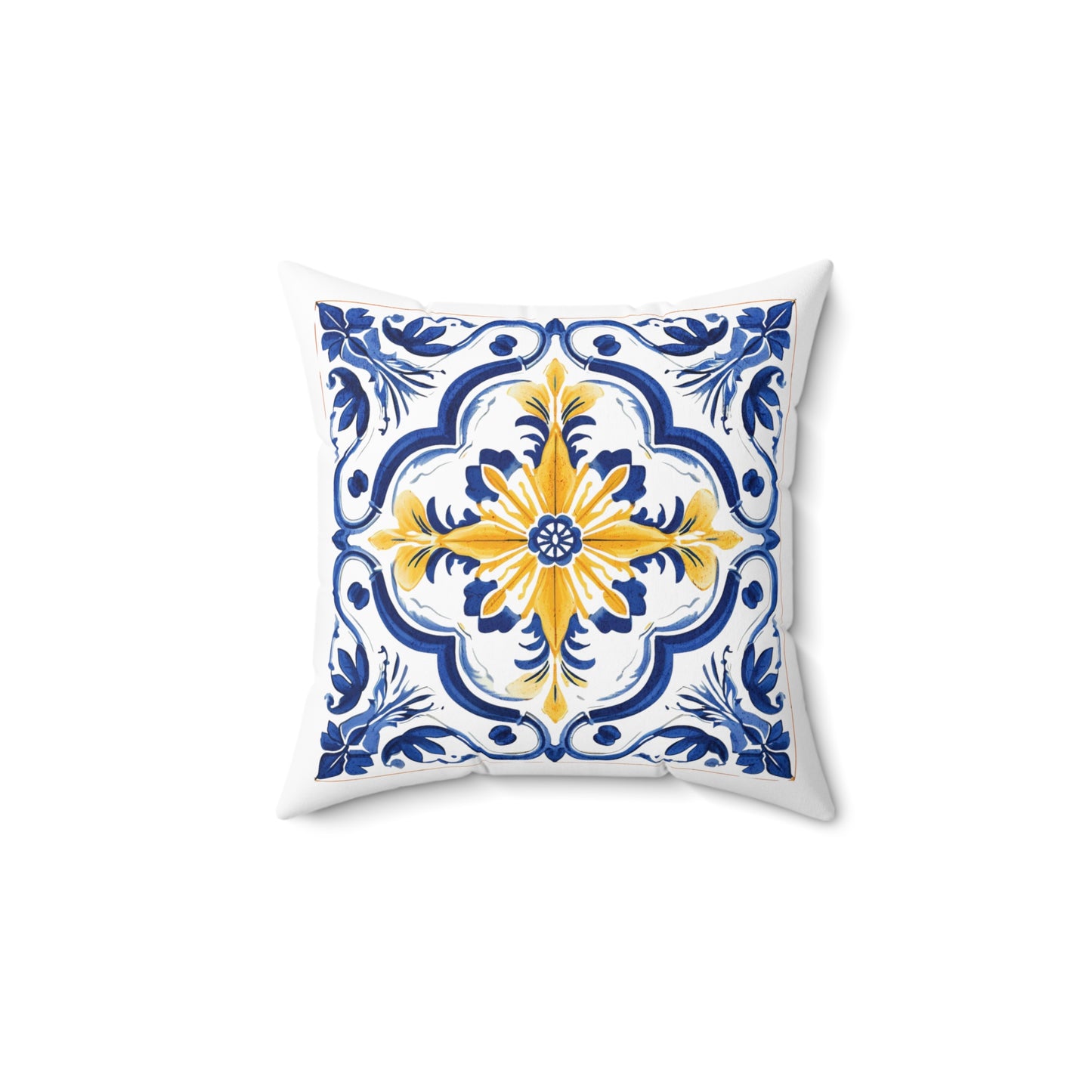 Portuguese Tile Pattern Accent Pillow - Bring the Essence of Portugal Home