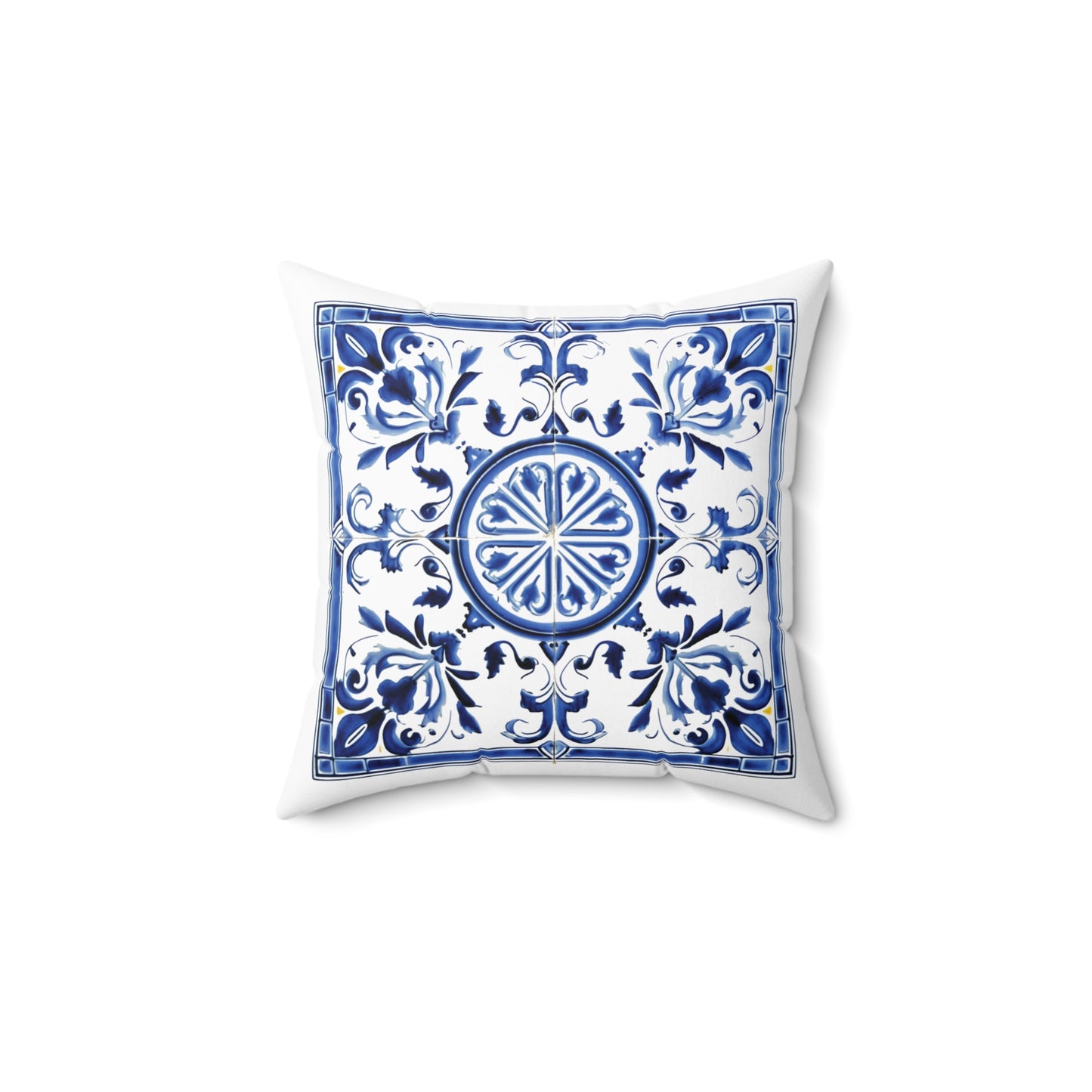 Portuguese Blue Tile Decorative Pillow - Embrace Portuguese Elegance