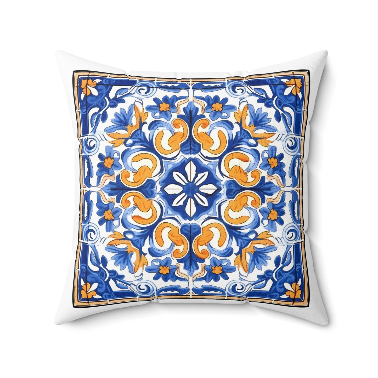 Timeless Tile Design Pillow - Embrace Portuguese Elegance