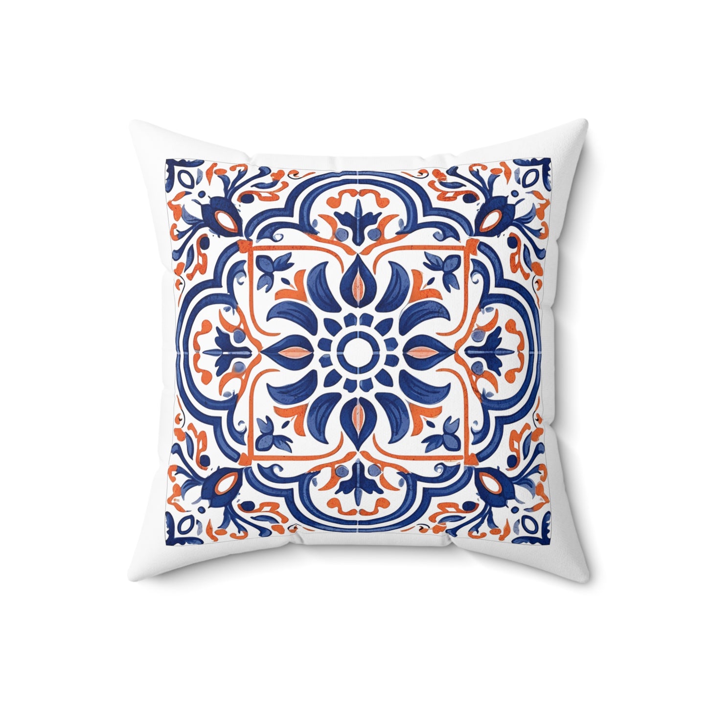 Classic Portuguese Tile Pattern Pillow - Infuse Elegance into Your Home