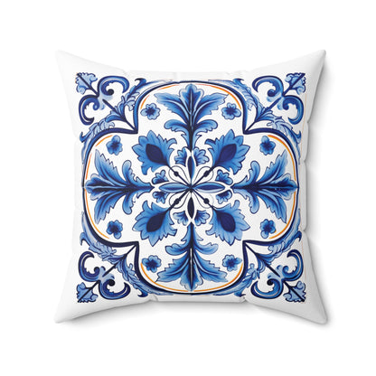 Portuguese Tile Pattern Pillow - Infuse Your Home with Timeless Elegance