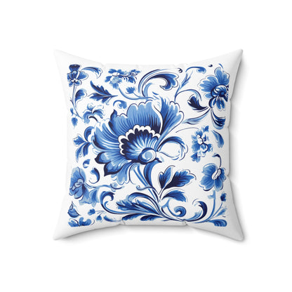 Portuguese Heritage Tile Pillow - Add Cultural Elegance to Your Home