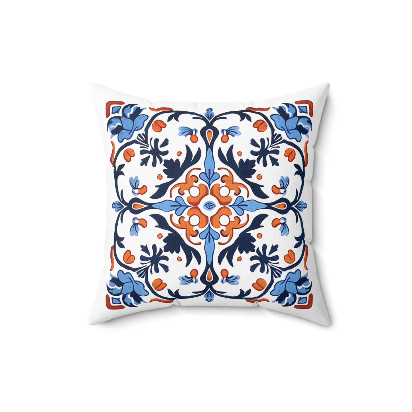 Classic Portuguese Tile Pattern Pillow - Infuse Elegance into Your Home