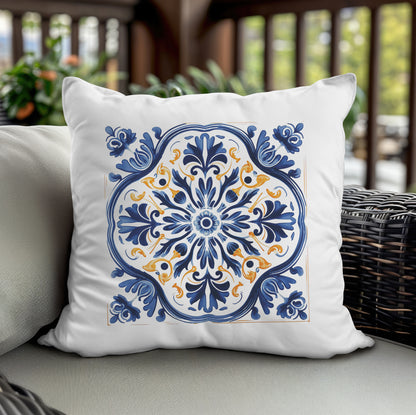 Timeless Traditional Portuguese Tile Design Pillow - Bring the Essence of Portugal Home