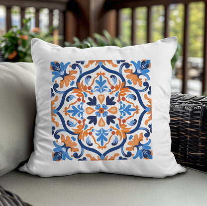 Timeless Tile Design Pillow - Embrace Portuguese Elegance