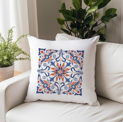 Portuguese Tile Design Pillow - Add a Touch of Portugal to Your Home