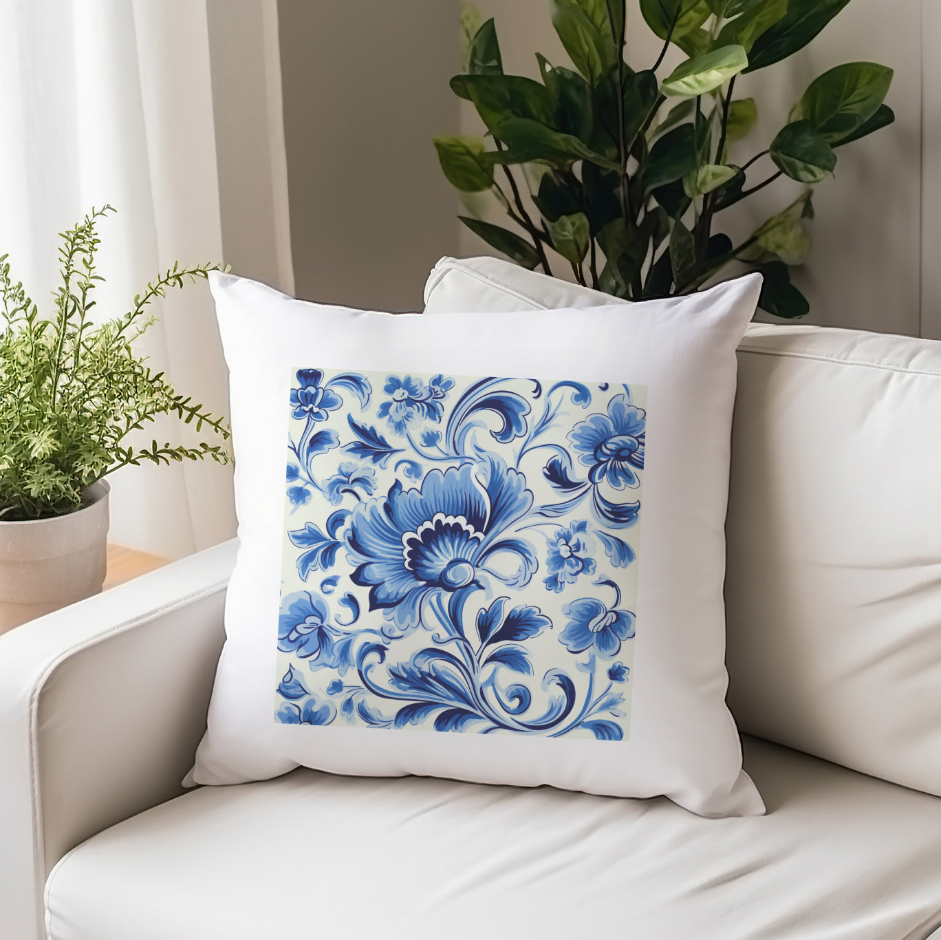 Portuguese Heritage Tile Pillow - Add Cultural Elegance to Your Home