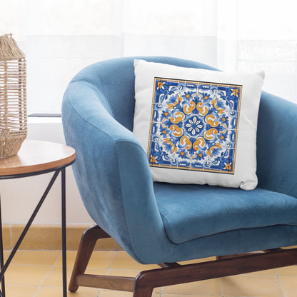 Timeless Tile Design Pillow - Embrace Portuguese Elegance