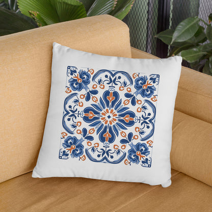 Traditional Portuguese Tile Inspired Pillow - Bring Portugal Home