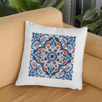 Authentic Tile Pattern Pillow - Bring Portugal's Charm to Your Home