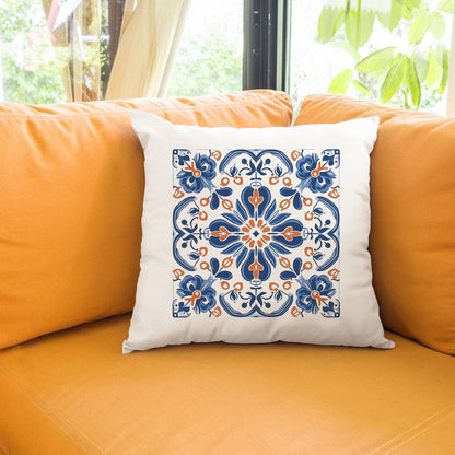 Traditional Portuguese Tile Inspired Pillow - Bring Portugal Home