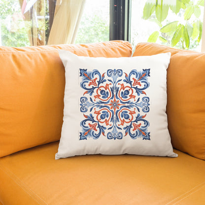 Classic Portuguese Tile Pattern Pillow - Infuse Elegance into Your Home