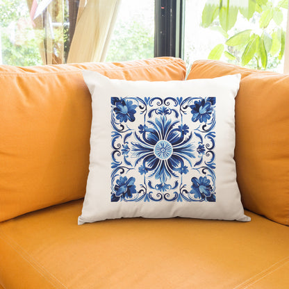 Authentic Traditional Portuguese Tile Pattern Pillow - Bring Portugal’s Artistry Home