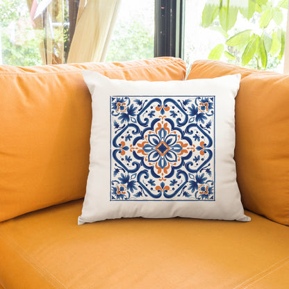 Elegant Portuguese Tile Design Pillow - Bring the Beauty of Portugal Home