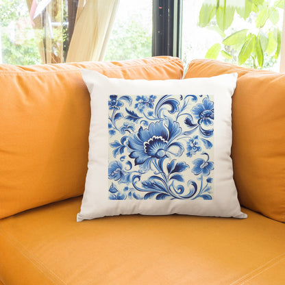 Portuguese Heritage Tile Pillow - Add Cultural Elegance to Your Home