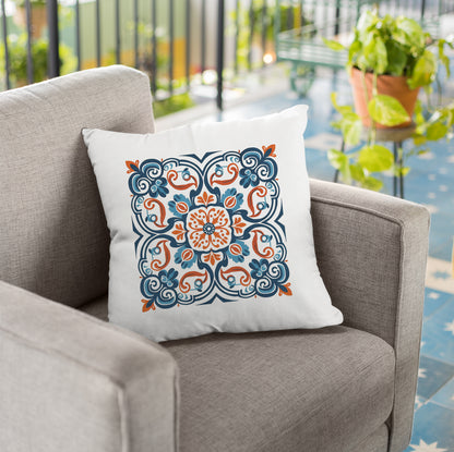 Portuguese Heritage Tile Pillow - Infuse Your Space with Timeless Elegance