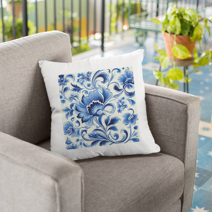 Portuguese Heritage Tile Pillow - Add Cultural Elegance to Your Home