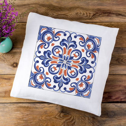 Traditional Portuguese Tile Inspired Pillow - Bring Portugal Home