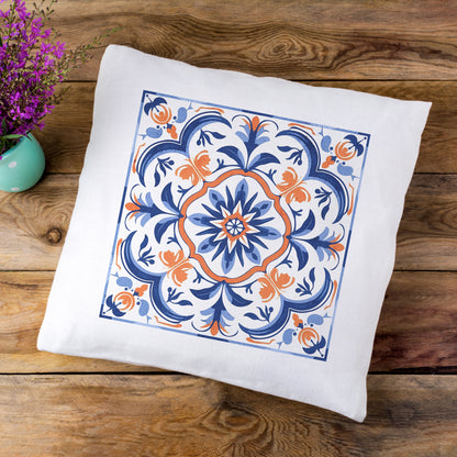 Traditional Portuguese Tile Inspired Pillow - Bring Portugal Home