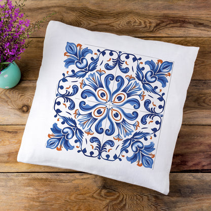 Elegant Portuguese Tile Design Pillow - Bring the Beauty of Portugal Home