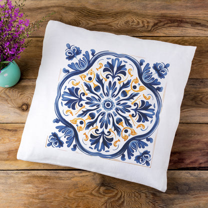 Timeless Traditional Portuguese Tile Design Pillow - Bring the Essence of Portugal Home