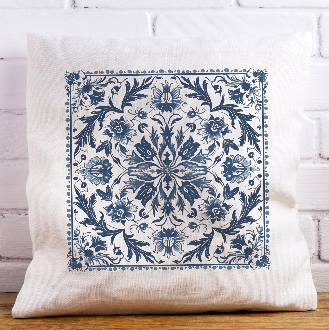 Traditional Portuguese Tile Inspired Pillow - Bring Portugal Home