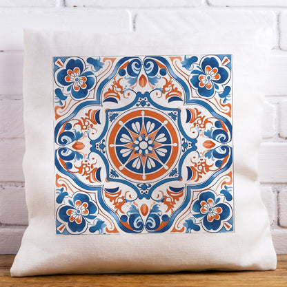 Traditional Portuguese Tile Inspired Pillow - Bring Portugal Home