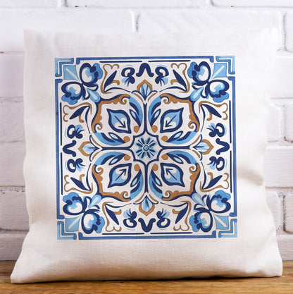 Traditional Portuguese Tile Inspired Pillow - Bring Portugal Home! //Almofada Inspirada nos Azulejos Portugueses-  Traga Portugal para Casa!