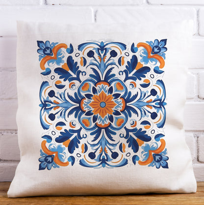 Traditional Portuguese Tile Inspired Pillow - Bring Portugal Home