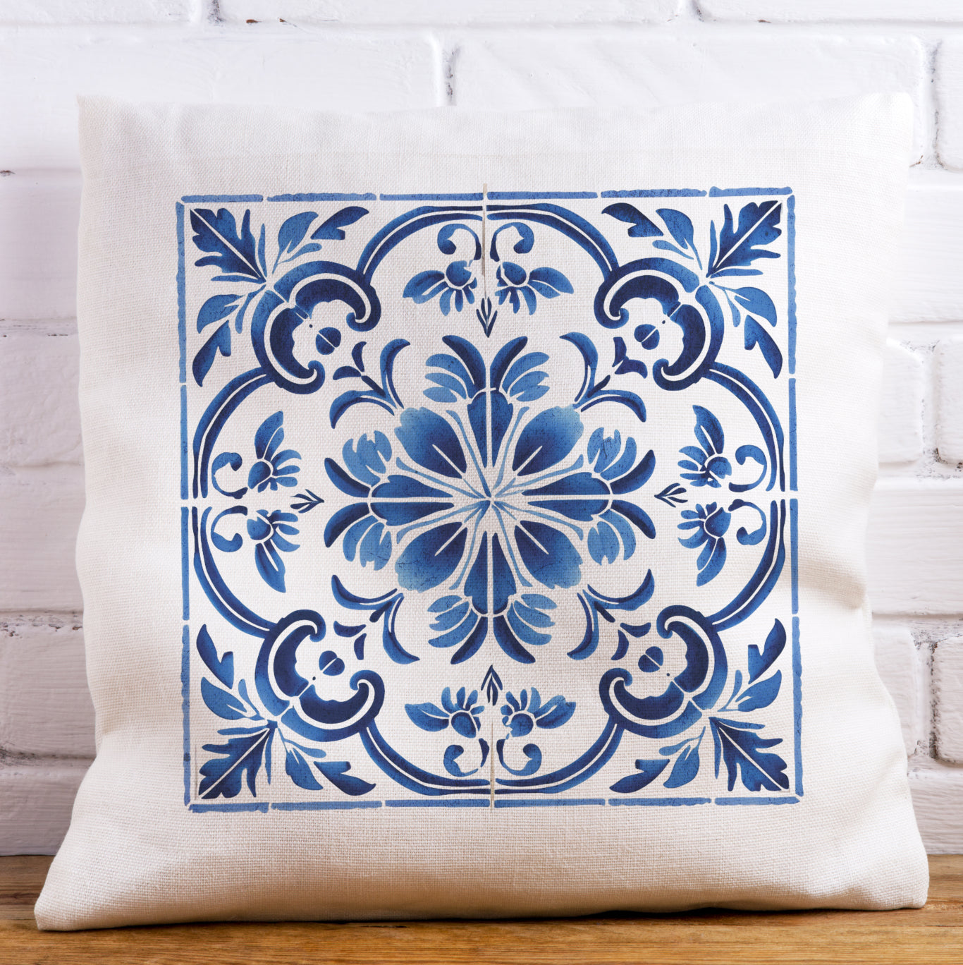 Portuguese Heritage Tile Pillow - Infuse Your Space with Timeless Elegance