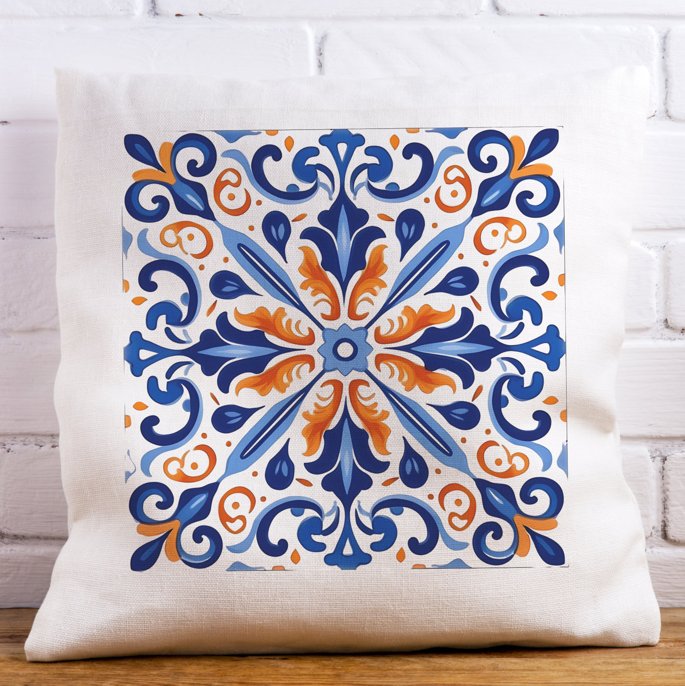 Timeless Tile Design Pillow - Embrace Portuguese Elegance