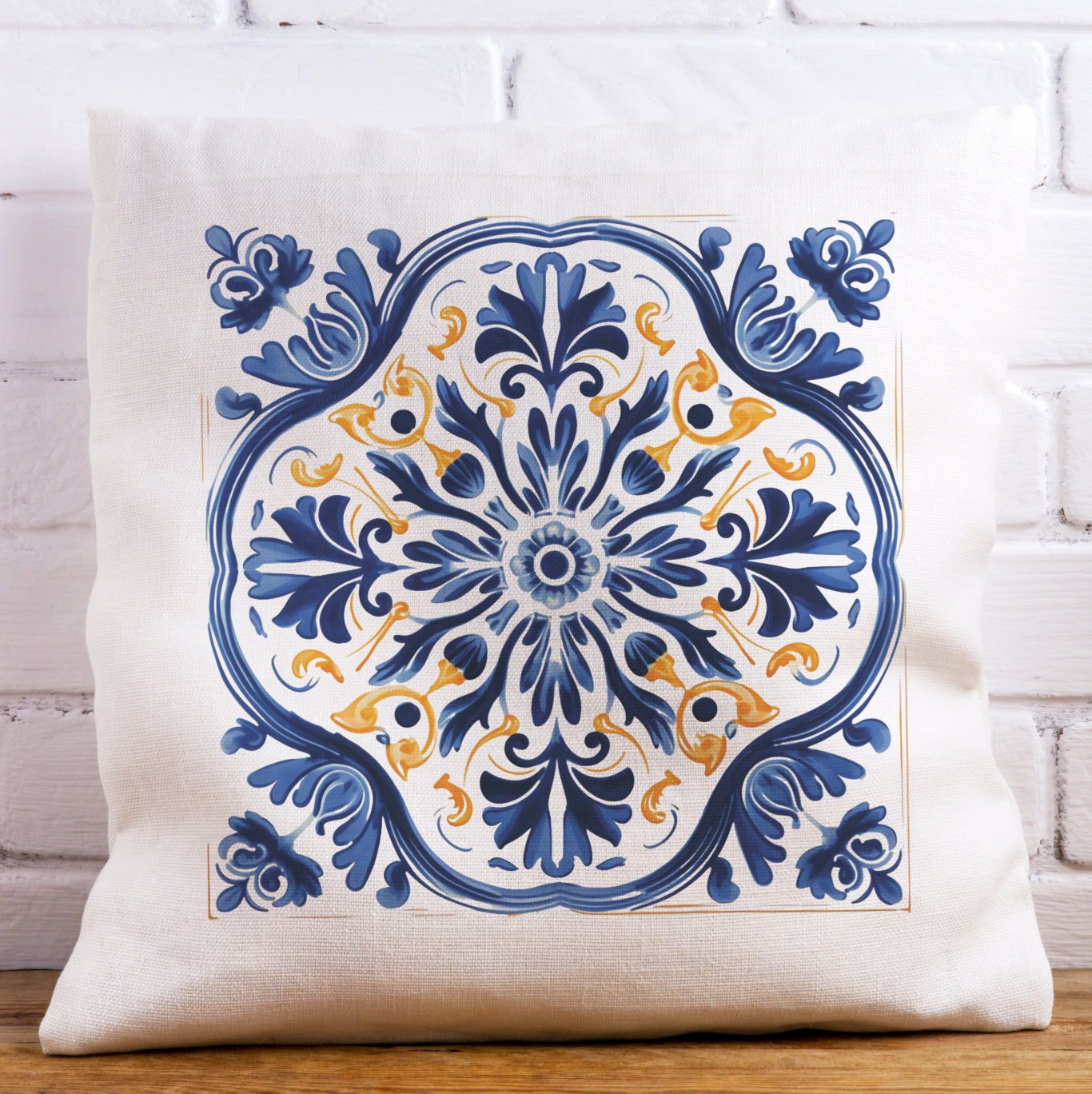 Timeless Traditional Portuguese Tile Design Pillow - Bring the Essence of Portugal Home