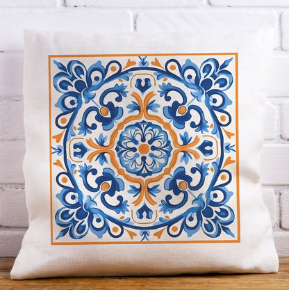 Traditional Portuguese Tile Inspired Pillow - Bring Portugal Home