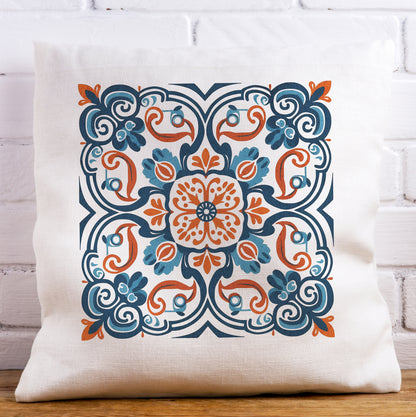 Portuguese Heritage Tile Pillow - Infuse Your Space with Timeless Elegance