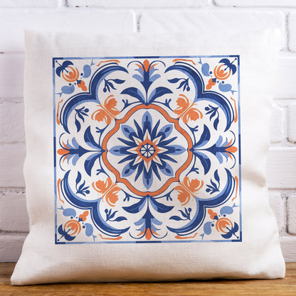 Traditional Portuguese Tile Inspired Pillow - Bring Portugal Home