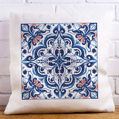 Timeless Tile Design Pillow - Embrace Portuguese Elegance