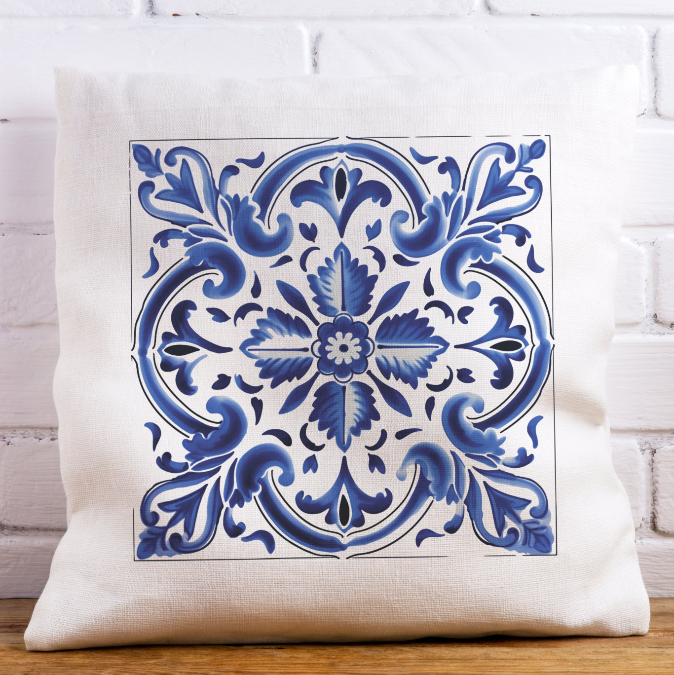 Authentic Traditional Portuguese  Tile Design Pillow - Embrace Portugal’s Timeless Beauty