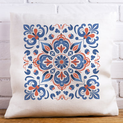 Traditional Portuguese Tile Inspired Pillow - Bring Portugal Home