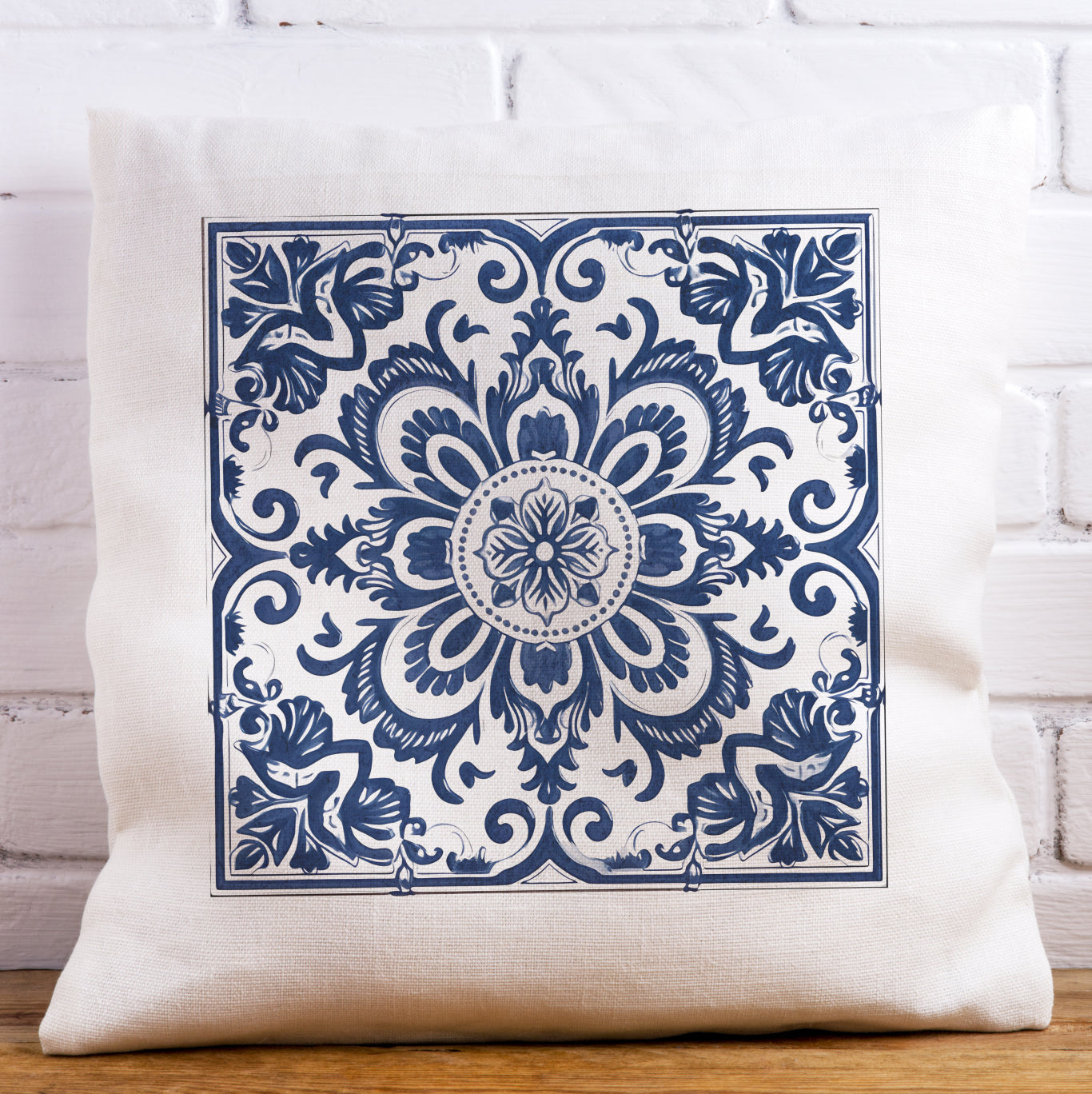 Traditional Portuguese Tile Inspired Pillow - Bring Portugal Home