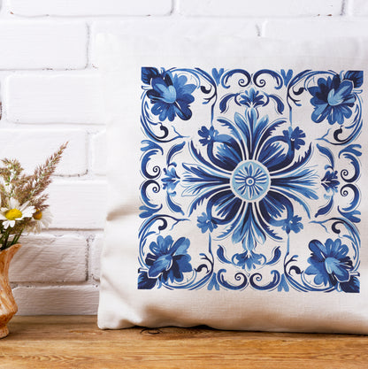 Authentic Traditional Portuguese Tile Pattern Pillow - Bring Portugal’s Artistry Home